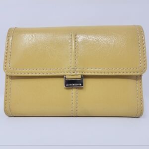 Liz Claiborne Yellow Trifold Wallet